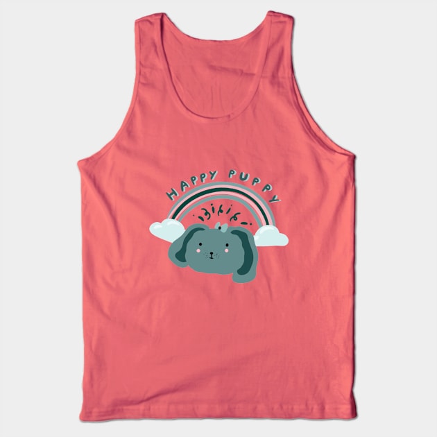 A happy puppy Tank Top by Vicc s.